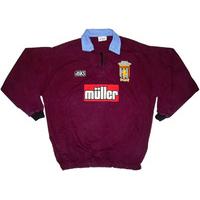 1993-95 Aston Villa \'Coca-Cola Cup Final Winners\' Drill Top (Very Good) S