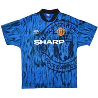 1992-93 Manchester United Away Shirt (Very Good) XL