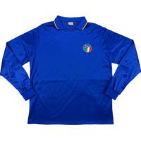 1986-90 Italy Player Issue Home L/S Shirt L