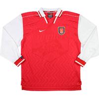 1996-98 Arsenal Player Issue Home L/S Shirt XL