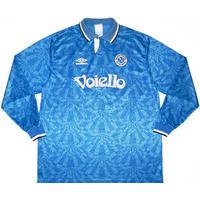 1992 93 napoli ls match issue home shirt 16