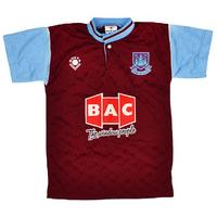 1989-90 West Ham Home Shirt *Mint* S.Boys