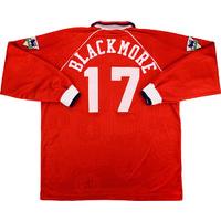 1995-96 Middlesbrough Match Issue Home L/S Shirt Blackmore #17