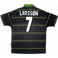 1998-99 Celtic Away Shirt Larsson #7 (Excellent) XL