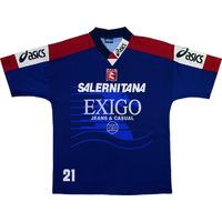 1997-98 Salernitana Player Issue Asics Training Shirt #21 XL