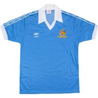 1981 manchester city centenary cup final home shirt mint m