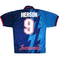 1995 96 arsenal away shirt merson 9 excellent xl