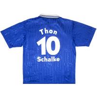 1996-97 Schalke Home Shirt Thon #10 Y