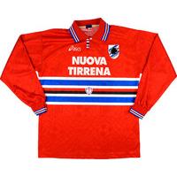 1995-96 Sampdoria Third L/S Shirt XL