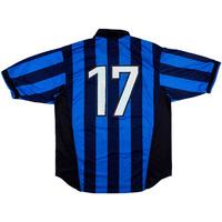 1998 99 inter milan match issue home shirt 17