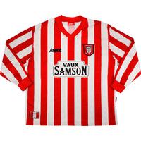 1996 97 sunderland home ls shirt excellent xl