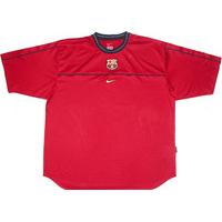 1998-99 Barcelona Nike Training Shirt (Very Good) XL