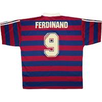 1995-96 Newcastle Away Shirt Ferdinand #9 (Very Good) XL