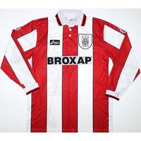 1995-96 Stoke City Player Issue L/S Home Shirt XL