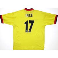 1997-99 Liverpool Away Shirt Ince #17 L