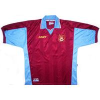 1997-98 West Ham Match Issue Home Shirt #11