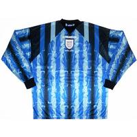 1997-98 England Blue GK Shirt Y