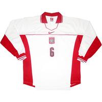 1996-98 Poland Match Issue Home L/S Shirt #6