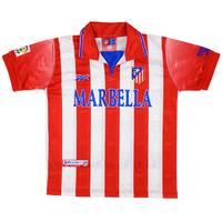 1998-99 Atletico Madrid Home Shirt M.Boys