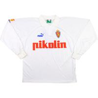 1994-95 Real Zaragoza Match Issue Home L/S Shirt #2 (Belsué)