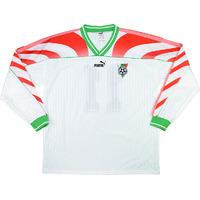 1996 Bulgaria Match Worn Home L/S Shirt #11 (Yordanov) v England