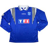 1996 97 auxerre match worn champions league away ls shirt 9 laslandes  ...