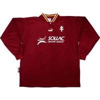 1997 98 metz match worn uefa cup home ls shirt song 4 v karlsruhe