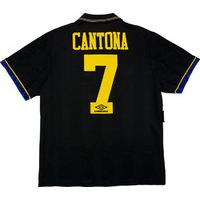 1993-95 Manchester United Away Shirt Cantona #7 (Very Good) XL