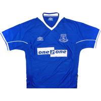 1999 00 everton home shirt very good y