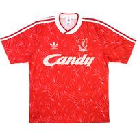 1989 91 liverpool home shirt good y