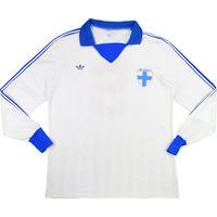 1986 Finland Match Worn Home L/S Shirt #5 (Petäjä) v Wales