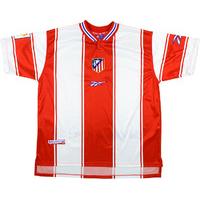 1999 00 atletico madrid home shirt very good xl