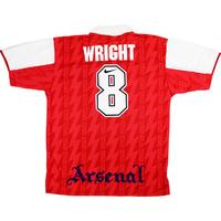 1994-96 Arsenal Home Shirt Wright #8 (Excellent) XXL