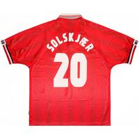 1998-00 Norway Home Shirt Solskjaer #20 (Excellent) M