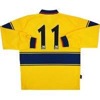 1997-99 Arsenal Away L/S Shirt #11 (Overmars) (Excellent) XXL