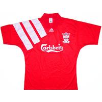 1992-93 Liverpool Centenary Home Shirt (Very Good) M.Boys