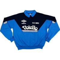 1991-93 Napoli Umbro Training Sweat Top (Excellent) M