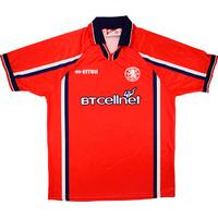 1999 00 middlesbrough home shirt good xl