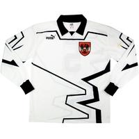 1994 Austria Match Worn Home L/S Shirt #5 (Schöttel) v Scotland