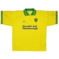 1994-96 Norwich Home Shirt (Very Good) XL