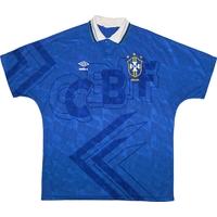 1991-93 Brazil Away Shirt (Very Good) XL