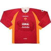 1997-98 Roma Match Issue Home L/S Shirt #3