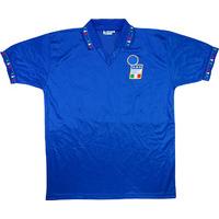 1992 italy match worn home shirt 13 casiraghi v holland