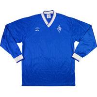 1991-92 Dynamo Moscow Match Worn UEFA Cup Home L/S Shirt #9 (Simutenkov) v KAA Gent