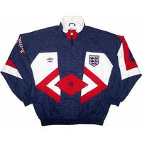 1990-92 England Umbro Woven Jacket (Excellent) XL