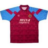 1990-92 Aston Villa Home Shirt (Very Good) XL