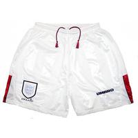 1997-99 England Away Shorts (Very Good) L