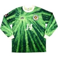 1993-94 Verdy Kawasaki Match Issue Home L/S Shirt #14