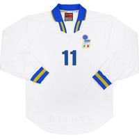 1996-97 Italy Player Issue Away L/S Shirt #11 (D.Baggio) L