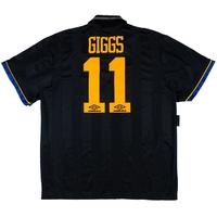1993 95 manchester united away shirt giggs 11 very good l